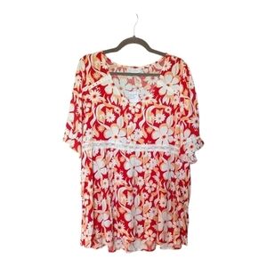 L • Suzanne Betro • Floral Patterned Blouse